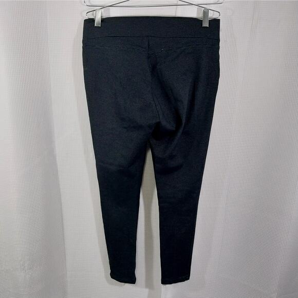 LOFT! BLACK W/GRAY MICRODOT PATTERN LUXURIOUS WINTER WEIGHT LEGGINGS! SZ M - Picture 5 of 11